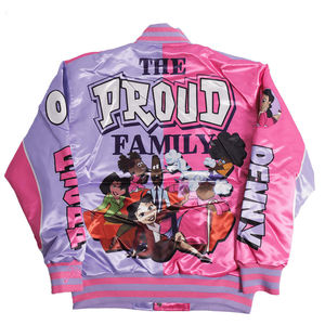 Veste universitaire en satin pour homme, nouvelle tendance 2026, broderie personnalisée, finition brillante de luxe, veste bomber, vêtements de rue, veste en satin - Product Image 6