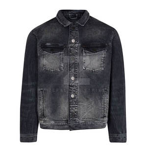 Prix bas Veste en jean pour hommes de haute qualité avec logo personnalisé à l'avant Taille personnalisée confortable Hiver Respirant écologique - Product Image 1