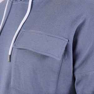 Nouveau survêtement décontracté vintage à capuche de haute qualité, design personnalisé, poches latérales, 100% coton, pour la course à pied, le jogging, l'hiver - Product Image 4