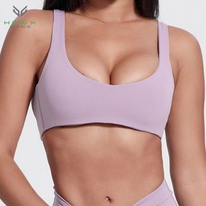 Sujetador deportivo de compresión cómodo para mujer más vendido, cuello en U suave, espalda abierta, secado rápido y reversible para adultos - Product Image 3