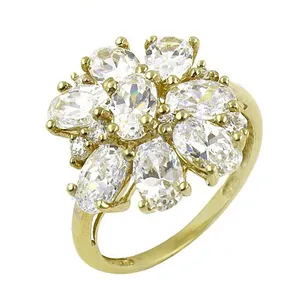 Anillo de Mujer Chapado en Oro Rosa, Estilo Vintage, con Incrustaciones de Circonita Cúbica Blanca y Rodio, Diseño Ideal para Regalo - Product Image 2