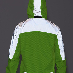 Veste coupe-vent pour hommes en matériau durable Couleurs contrastées Veste coupe-vent anti-rides pour hommes au tarif de gros sur mesure - Product Image 5