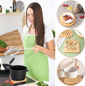 El posavasos está hecho de materiales naturales, ecológicos, resistentes al calor, duraderos y hermosos. - Product Image 3