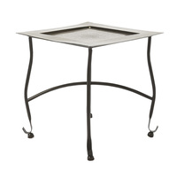 Table marocaine décorative en métal argenté finition antique, pour la maison, l'hôtel, le salon