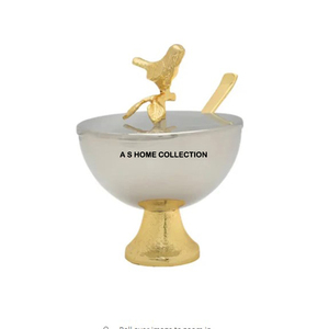 Bol décoratif en or élégant de luxe de haute qualité pour la décoration intérieure Accents de table de Noël Design élégant et moderne - Product Image 1