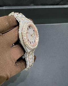 นาฬิกา VVS มอยส์ซาไนต์ ราคา 15400 บาท ขนาด 46 มม. สายหนังอิตาลี ระบบควอตซ์ เครื่อง Ronda Calibre 5 มม. นาฬิกาแฟชั่นหรูหราสำหรับนักธุรกิจ - Product Image 4