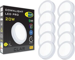 CLAR-20W nhôm bề mặt gắn kết Led Downlight hiện đại Trần cho nhà bếp phòng tắm 3-năm bảo hành hiệu quả trang trí - Product Image 1
