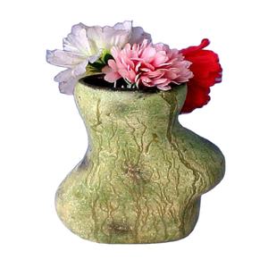 Hot Selling Les plus en demande Vase à fleurs en verre avec couleur verte - Product Image 1