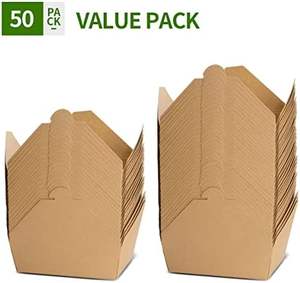 Cajas de embalaje para llevar de alimentos Impreso personalizado 70 Oz Embalaje de alimentos Ideal para restaurante Cajas de calidad de exportación Paquete de 100 piezas - Product Image 4