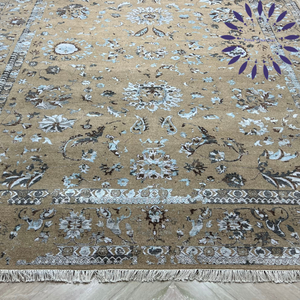 พรมไหมเปอร์เซียถักมือคุณภาพสูง พรมสั่งทำพิเศษ ทอมือจากอินเดีย ราคาโรงงาน - Product Image 1