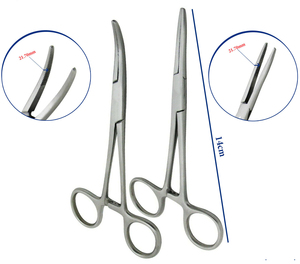 Pince à pansement droite courbée manuelle en acier inoxydable Kelly Forceps de qualité supérieure certifiée CE ARISTON INTERNATIONAL - Product Image 2