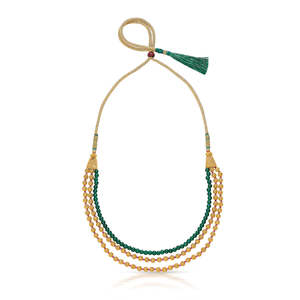 Collar Panna Gauri Chapado en Oro de 14k con Circonitas para Mujer, Joyería Moderna para Boda y Compromiso, Regalo - Product Image 3