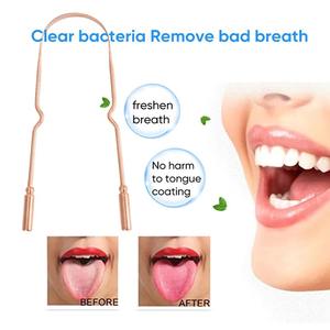 Grattoir de langue en acier inoxydable avec poignée pratique, personnalisable, OEM, nettoyeur de langue en cuivre - Product Image 3