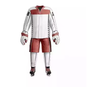 Qualité supérieure Nouveau style de maillots de hockey sur glace Uniforme de vêtements de sport Ensembles de prix de gros Uniforme de hockey sur glace par sublimation - Product Image 5