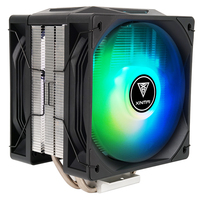 Refroidisseur d'air pour processeur XINMAI Infinity Mirror, 4 caloducs, ventilateur ARGB PWM, 240W TDP pour Intel LGA1851 AMD AM5 PC de jeu