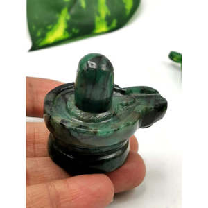 Exquisite Emerald stone Lingam/<b>Shivling</b> - Energy/Reiki/Crystal Healing - 1.5 inch and 210 carats - ONE PIECE ONLY - Product Image 5