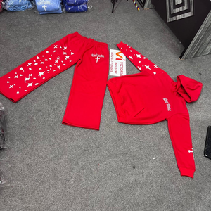 Ensemble de survêtement pour homme tendance, style rétro, streetwear décontracté, grande taille, imprimé par transfert thermique, sweat-shirt à capuche, style hip-hop, ample, hiver - Product Image 5