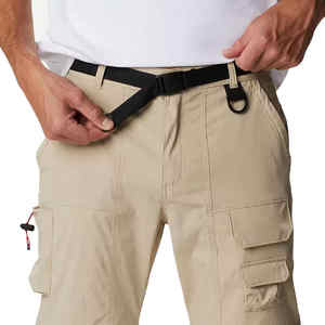 Pantalon cargo à la mode pour hommes, coupe ajustée, confortable, style décontracté, taille haute, tissu en toile, motif droit, en vente - Product Image 3