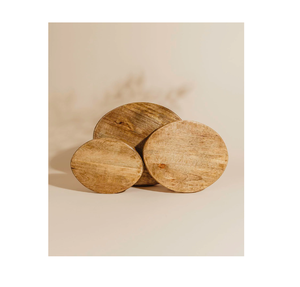 Ustensiles de cuisine en bois assiette à feuilles plateau forme ronde plats en bois et assiette pour vaisselle nourriture viande Snack avec vente - Product Image 4