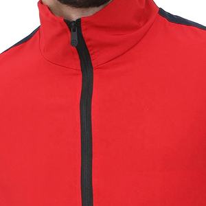 Chándal Deportivo Informal de Color Rojo con Cremallera Completa y Logotipo Personalizado para Hombre, Ropa Deportiva, Chándales de Entrenamiento de Forro Polar Técnico - Product Image 6