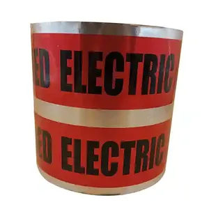 Cinta de Advertencia Eléctrica Subterránea Enterrada de 5 Milésimas de Pulgada de Grosor, No Adhesiva, con Respaldo de Aluminio Reforzado S6204 - Product Image 2
