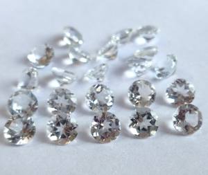 บุษราคัมสีขาวธรรมชาติ10มม. ทรงกลมตัดเหลี่ยมเพชรพลอยบุษราคัมสีขาวหลวม - Product Image 3