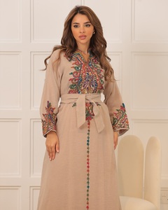 Wholesale Luxury Satin Abaya <b>Dress</b> Women High Silk Islamic Clothing <b>Ruffle</b> Sleeves Custom XXL XXXL XS Dubai Style Handmade - Product Image 2