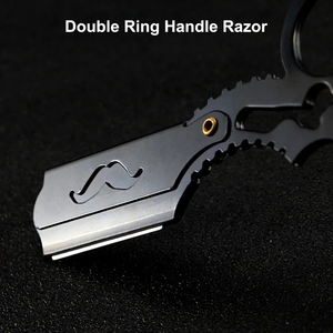 Rasoir droit de barbier professionnel de haute qualité rasoir de coupe de cheveux en acier inoxydable pliant rétro - Product Image 2