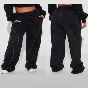 Conjunto Deportivo de 2 Piezas para Mujer, Talla Grande, con Capucha, Informal, 100% Algodón, Felpa, Hecho en Bangladés - Product Image 4