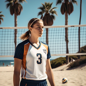 Uniforme de volley-ball à sublimation, ensemble maillot et short de football à manches courtes, uniformes de ballon de volley d'entraînement en polyester 100% - Product Image 3