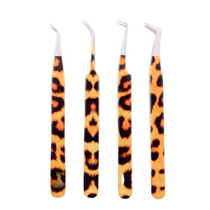 คุณภาพสูงที่กําหนดเองสีขนตาแหนบคิ้วขนตาสีลูกกวาดขนตาเพชรแหนบชุดสําหรับขนตา - Product Image 1