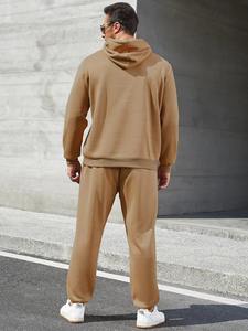 Conjunto Deportivo de 2 Piezas para Hombre, Talla Grande, Personalizado, de Alta Calidad, Algodón y Felpa, Ropa Deportiva Informal, Venta al Por Mayor 2026 - Product Image 3