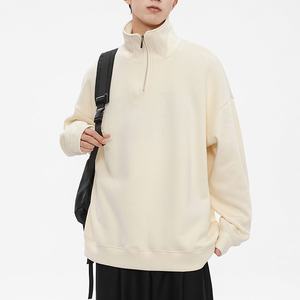 เสื้อโปโลครึ่งซิปมีฮู้ดและสเวตเชิ้ตมีซิปแบบสวมหัวมีฮู้ดแฟชั่นสำหรับผู้ชายผู้หญิง - Product Image 2