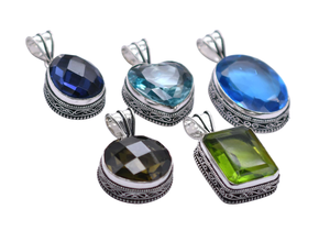 สร้อยคอแฟชั่นของผู้หญิง5ชิ้นแนววินเทจใหม่จี้อัญมณีทองเหลืองธีมคริสเตียนร้อนแรงอีเบย์กำลังมาแรง - Product Image 2