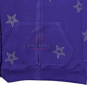 Diseña Tu Propio Logotipo, Sudaderas con Pedrería para Hombre, Ropa Casual Básica, Último Diseño en Sudaderas con Pedrería para Hombre - Product Image 4