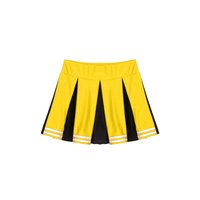 Lingerie Sexy pour femmes de haute qualité haut sans manches et Mini jupe rayée plissée uniformes de pom-pom girl pour les spectacles de danse