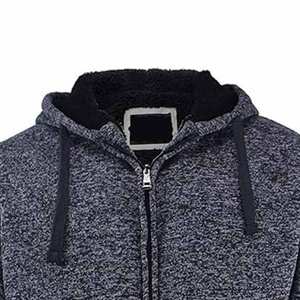 เสื้อฮู้ดมีซิปขนาดใหญ่พิเศษสำหรับผู้ชายเสื้อสเวตเชิ้ตมีซิปแนวสตรีทแวร์ผลิตในปากีสถานโลโก้ตามสั่ง - Product Image 3