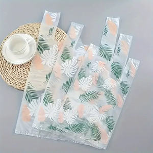 ถุงใส่เสื้อยืด HDPE/LDPE อเนกประสงค์ถุงใส่ของนำกลับมาใช้ใหม่สำหรับใช้ในซูเปอร์มาร์เก็ตทำจากวัสดุรีไซเคิล - Product Image 5