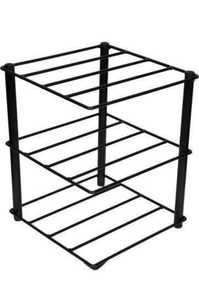 Metal Kitchen Storage <b>Rack</b> With <b>Black</b> Powder Coating Finishing Rectangular Shape Modern Design Premium Quality for Storage - Product Image 2
