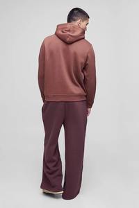 Pull-over à capuche surdimensionné pour hommes avec logo personnalisé EcoSmart Sweat-shirt à capuche en polaire à manches longues en coton épais - Product Image 5