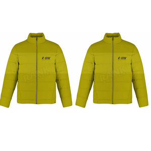 Wholesale Customized Design Printing <b>Men</b> Puffer <b>Jacket</b> with Stand Collar and Front Logo Winter Streetwear - Product Image 4