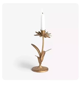 Bougeoir décoratif en métal noir mat de haute qualité, avec revêtement en poudre, design moderne, pour mariage et décoration intérieure, offre spéciale - Product Image 6