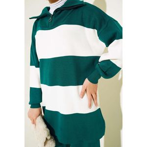 เสื้อถักซิปครึ่งลายหนา2ชิ้นเนฟติ - Product Image 2