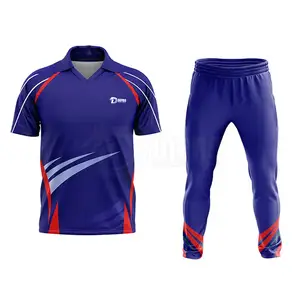 Nouveau Style Cricket Uniforme Ensembles Vêtements De Sport Confortables Cricket Jersey et Shorts ensembles Adultes Cricket Uniforme