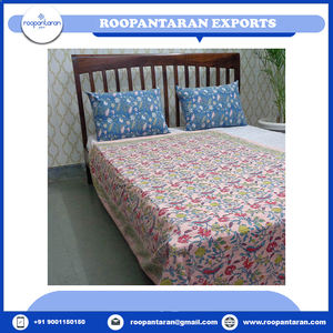 Couverture d'hiver en voile de coton biologique de haute qualité bloc de main traditionnel indien imprimé doux taille double Dohar en vente meilleur prix - Product Image 2