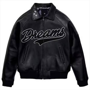 Personalizado OEM fabricante de alta calidad 2025 Chenille bordado hombres Universidad personalizado béisbol bombardero Letterman cuero - Product Image 2