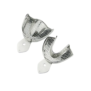 Impression Trays Perforated With Rim Lock Set of 8 Psc High Quality Stainless Steel Made - Product Image 4
