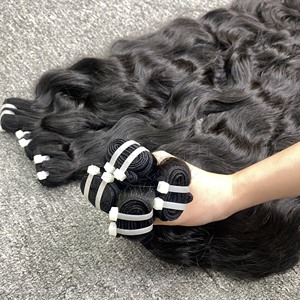 Extensions de cheveux humains de haute qualité, vague naturelle vietnamienne crue, paquets de cheveux, produits de vente à chaud - Product Image 5