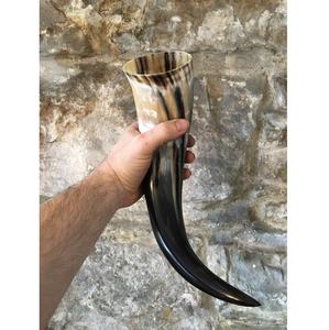 Authentique cornes à boire viking, tankard médiéval, mug à bière ou à miel - Product Image 1