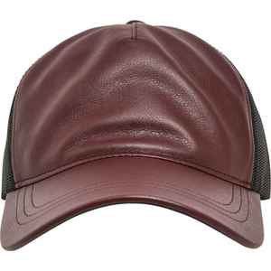 Gorra de béisbol de cuero Unisex de 5 paneles, 100% algodón, gorra de béisbol clásica de PU estructurada ajustable para hombre, sombrero de invierno para negro - Product Image 3